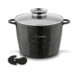 Garnek ceramiczny wysoki Konighoffer Kingstone 6,85 l okrągły z aromatyzerem i 2 nakładki