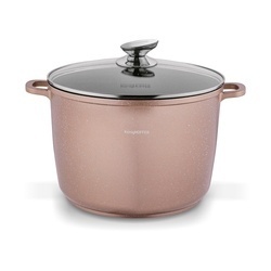 Garnek na indukcję wysoki Konighoffer Pollo Rose Gold 10 l i 2 nakładki