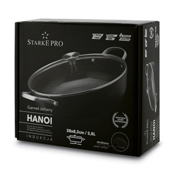 Garnek żeliwny emaliowany z pokrywką Starke Pro Hanoi 3,8 l