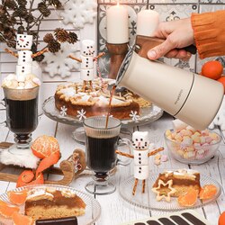 Kawiarka nierdzewna Konighoffer Cortado 6 filiżanek kremowa