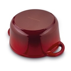 Komplet naczyń żeliwnych 5 elementów 2 garnki i patelnia Konighoffer czerwone