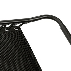 Leżak ogrodowy plażowy grawitacyjny Tadar Black 63 x 160 x 80 cm