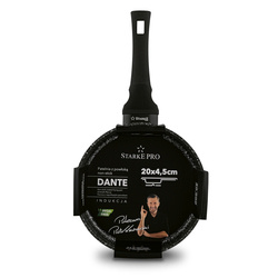 Patelnia indukcyjna non-stick z pokrywką Starke Pro Dante 20 cm