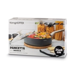 Patelnia na indukcję z pokrywką Konighoffer Pancetta 24 cm