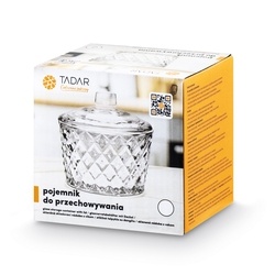 Pojemnik do przechowywania szklany z pokrywką Tadar Karo 250 ml