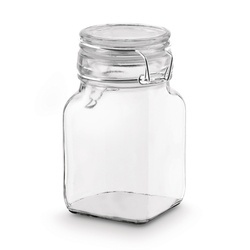 Słoik z klipsem i silikonową uszczelką Tadar Kwadrat II 280 ml