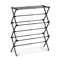 Suszarka na pranie pionowa teleskopowa Konighoffer Cortina 77.5 x 28 x 95 cm czarna