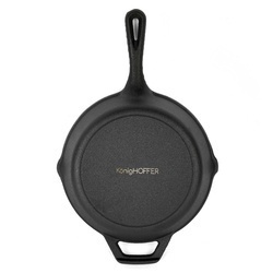 Zestaw 3 patelni żeliwnych z nakładką silikonową Konighoffer 20 cm 24,5 cm 29 cm