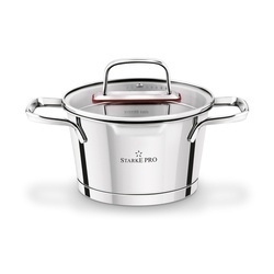 Zestaw garnków nierdzewnych z pokrywkami Starke Pro Speziale 8 elementów