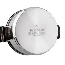 Zestaw garnków nierdzewnych z pokrywkami Starke Pro Eterno 8 elementów