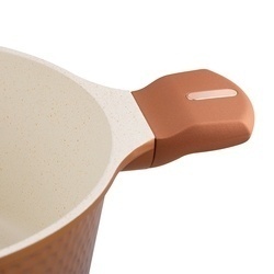 Zestaw garnków na indukcję Starke Pro Texture Copper 10 elementów i 4 noże Toshiro