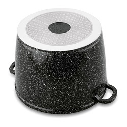 Garnek ceramiczny wysoki Konighoffer Kingstone 6,85 l okrągły z aromatyzerem i 2 nakładki