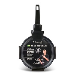 Patelnia do naleśników marmurowa na indukcję Starke Pro Svart Marble 24 cm