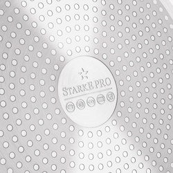 Patelnia indukcyjna krótkie uchwyty z pokrywką Starke Pro Coretto 28 cm