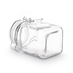 Słoik z klipsem i silikonową uszczelką Tadar Kwadrat II 280 ml