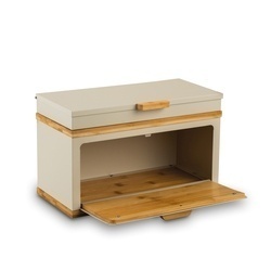 Chlebak stalowy dwupoziomowy Konighoffer Artesano 38 x 18 x 23 cm kremowy