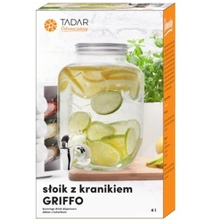 Słoik z kranikiem Tadar Griffo 4 l