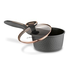 Zestaw garnków na indukcję Starke Pro Texture Grey 10 elementów i 4 noże Toshiro