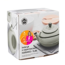 Imbryk do herbaty z zaparzaczem żeliwny Konighoffer Hanako 0,8 l szary