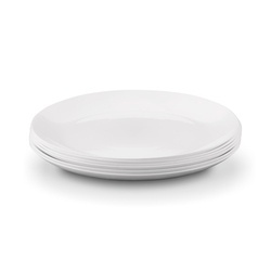 Komplet obiadowy Tadar Rita szkło hartowane 18 elementów