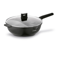 Patelnia WOK na indukcję z pokrywką Starke Pro Yasai 30 cm
