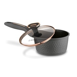 Zestaw garnków na indukcję Starke Pro Texture Grey 10 elementów i 3 noże Toshiro