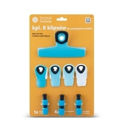 Klipsy do zamykania torebek z magnesami Tadar 8 sztuk