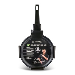 Patelnia do naleśników marmurowa na indukcję Starke Pro Svart Marble 24 cm