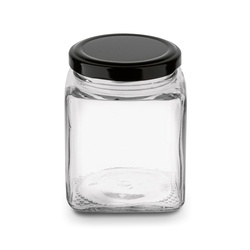 Słoiki szklane z metalową zakrętką Tadar Belo 300 ml 12 sztuk i 96 etykiet na przyprawy