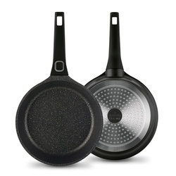 Zestaw 3 patelni marmurowych na indukcję Starke Pro Svart Marble 20 cm 24 cm 28 cm