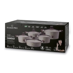 Zestaw garnków na indukcję non-stick Starke Pro Canolo 10 elementów