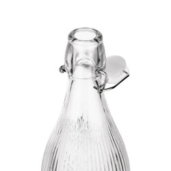 Butelka szklana z klipsem Tadar Paski 1000 ml