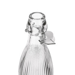 Butelka szklana z klipsem Tadar Paski 550 ml