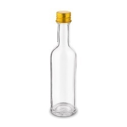 Butelki szklane Tadar Anis 50 ml złote zakrętki 6 sztuk
