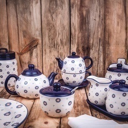 Cukiernica ceramiczna z łyżeczką Tadar Folklor