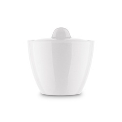 Cukiernica porcelanowa z pokrywką Tadar 200 ml biała