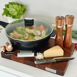 Deska do krojenia i serwowania akacjowa z nóżkami Starke Pro 39,5 x 28 x 3 cm