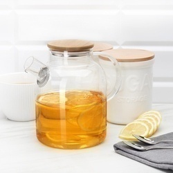 Dzbanek z zaparzaczem i szklanym podgrzewaczem Tadar Nexo 1,6 l