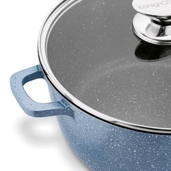 Garnek na indukcję z pokrywką Konighoffer Pollo Blue 6,3 l