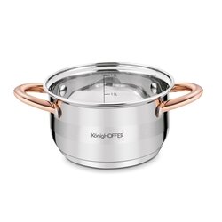 Garnek na indukcję ze stali nierdzewnej Konighoffer Faro Copper 1,8 l