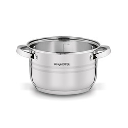 Garnek na indukcję ze stali nierdzewnej Konighoffer Bari Silver 3,7 l
