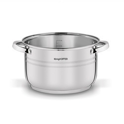 Garnek na indukcję ze stali nierdzewnej Konighoffer Bari Silver 6 l