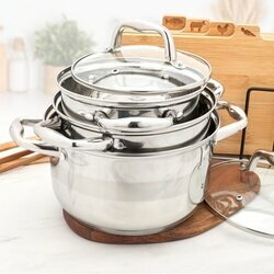 Garnek nierdzewny z pokrywką Tadar Alma 1,8 l