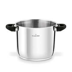 Garnek wysoki nierdzewny z pokrywką Starke Pro Sante 6,5 l indukcja