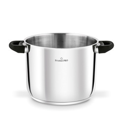 Garnek wysoki nierdzewny z pokrywką Starke Pro Sante 8,5 l indukcja