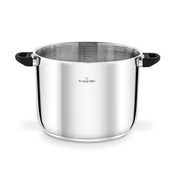 Garnek wysoki nierdzewny z pokrywką Starke Pro Sante 12,5 l indukcja