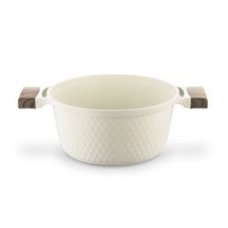 Garnek z powłoką ceramiczną na indukcję Konighoffer Rosti 24 cm 4,7 l kremowy