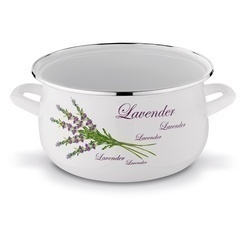 Komplet garnków emaliowanych Tadar Lawenda 6 elementów