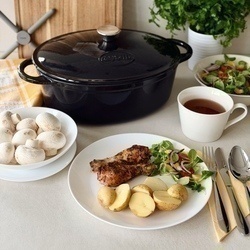 Komplet obiadowy Tadar Rita szkło hartowane 18 elementów