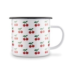 Kubek emaliowany retro Tadar Wiśnie 500 ml